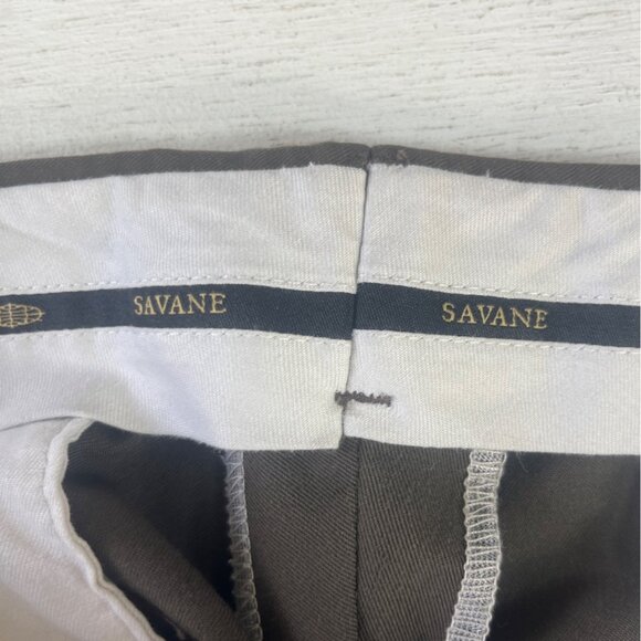 Savane Classic Fit Dress Pants Mens 36 X 31 Brown - Picture 9 of 9